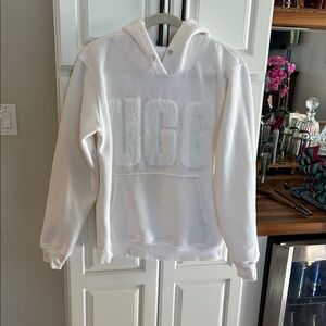 UGG white Hoodie with Logo thick size M women